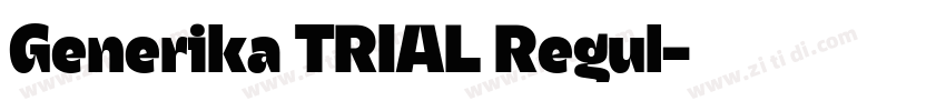 Generika TRIAL Regul字体转换